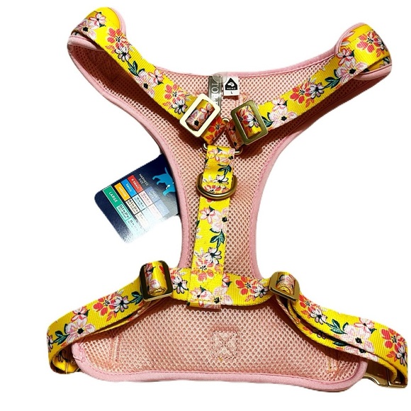 Top Paw Yellow Floral Dog Harness - Picture 2 of 2